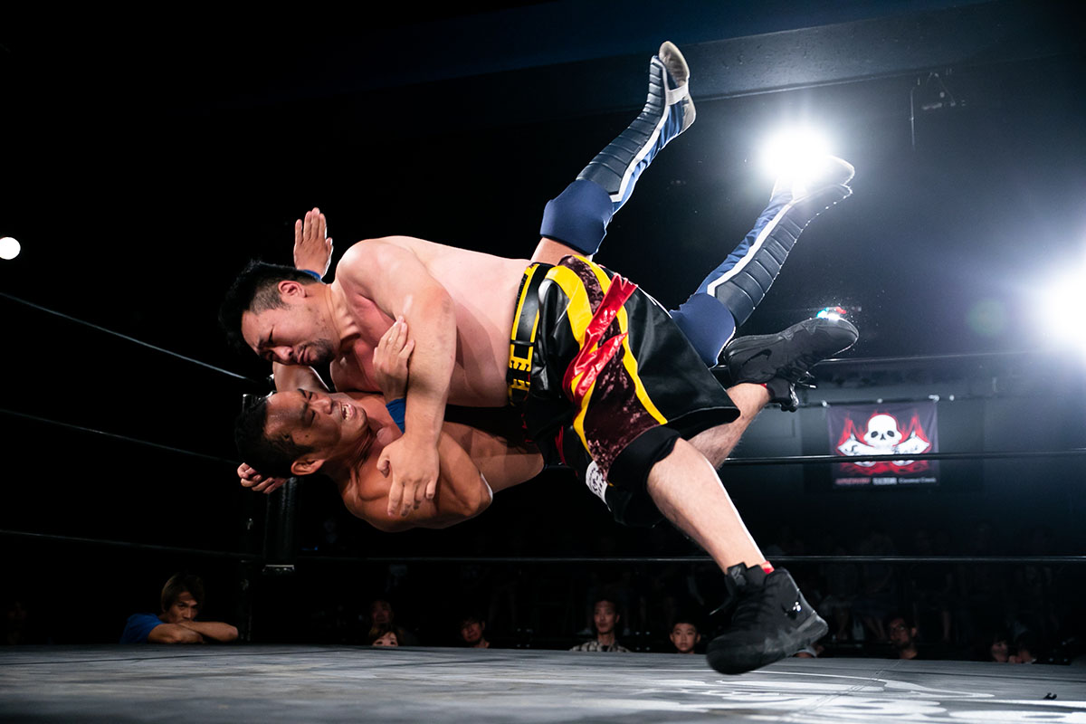 Shinjuku FACE, 19 August 2018. Bear Fukuda in his return match.