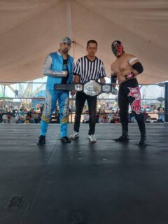 メキシコでヒップホップマンがシークレットベース無差別級王座の防衛に成功！